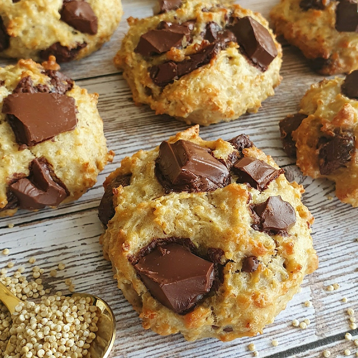 recette de Cookies gourmands au quinoa et chocolat