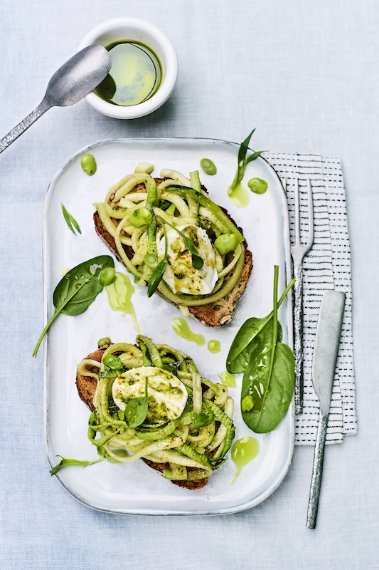 recette de Bruschettas aux légumes printaniers