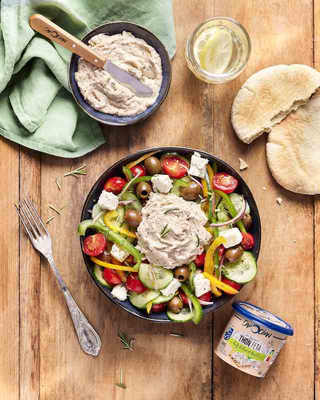 recette de Salade grecque au tartinable thon