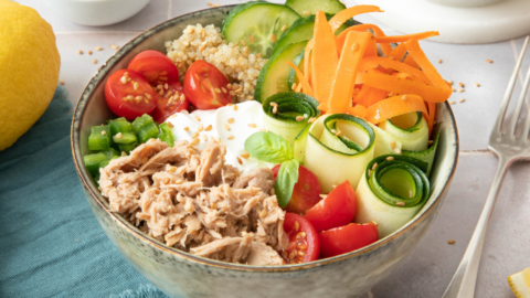 Pokebowl de thon et légumes d’été