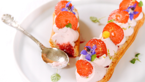 Eclairs d’été aux fraises