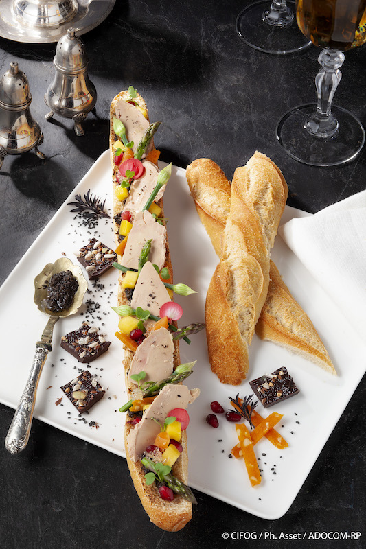 recette de Ficelle canaille au foie gras