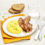 recette de Purée de maïs et aiguillettes de canard