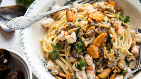 Spaghetti aux fruits de mer
