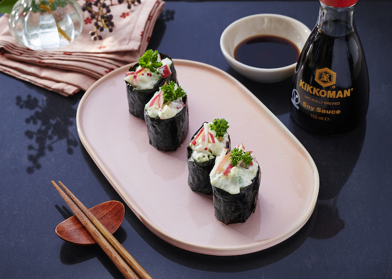 recette de Gunkan maki sushi végétarien