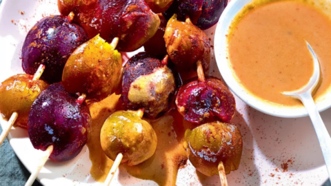 Brochettes de prunes