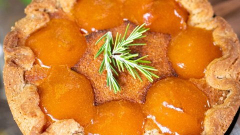Tarte abricot romarin