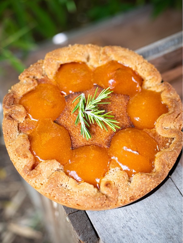 recette de Tarte abricot romarin