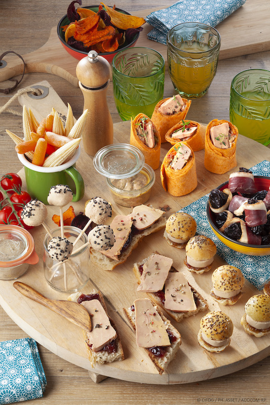 recette de Mini-bouchées au foie gras