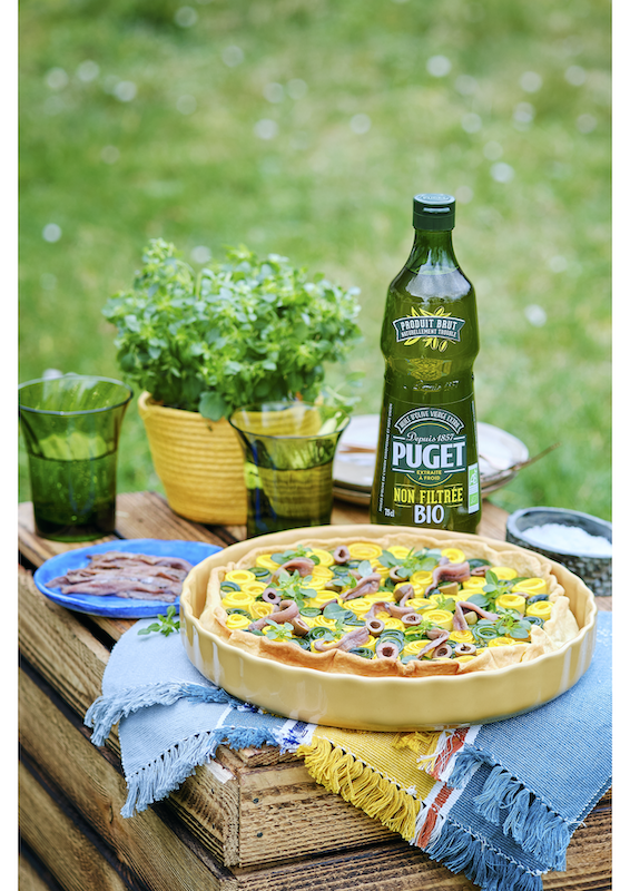 recette de Pissaladière aux courgettes