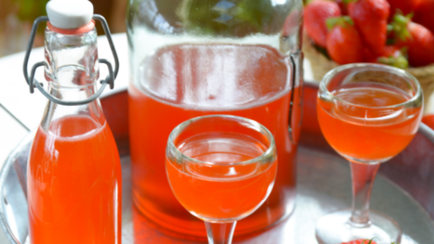 Eau de fraises