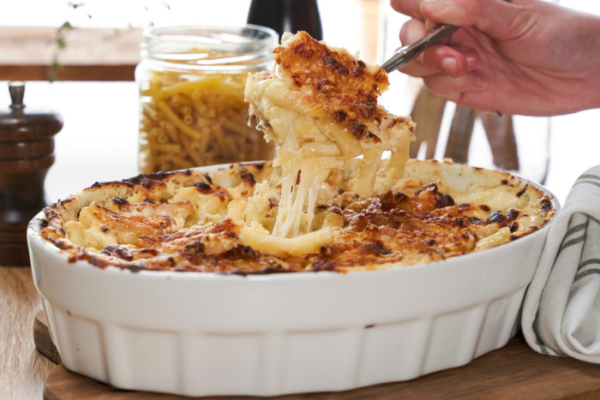 Gratin de macaroni à la crème de brebis - Kiss My Chef
