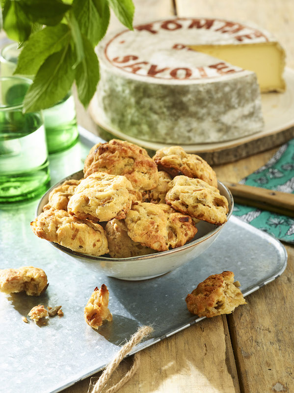 recette de Cookies à la Tomme de Savoie et aux oignons