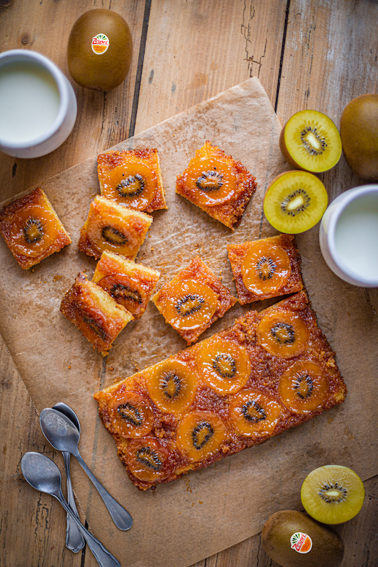 recette de Gâteau renversé au kiwi