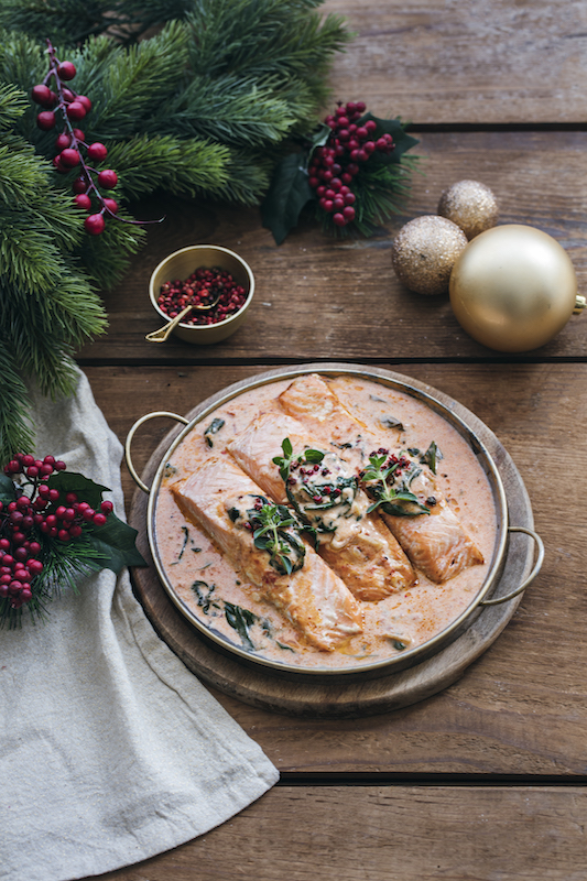 recette de Saumon à la toscane