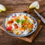 Salade aux endives et saumon fumé