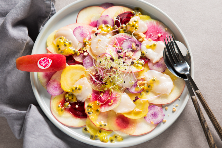 Carpaccio de pommes et betteraves
