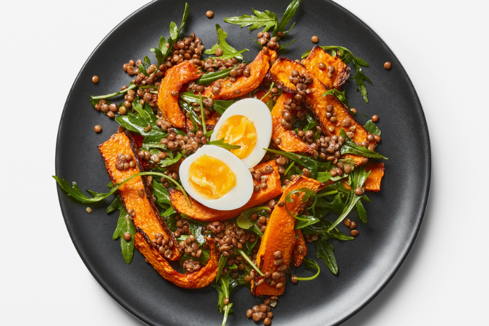 Salade de lentilles et butternut