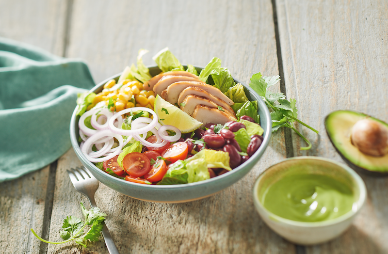 recette de Salade de volaille française à la mexicaine