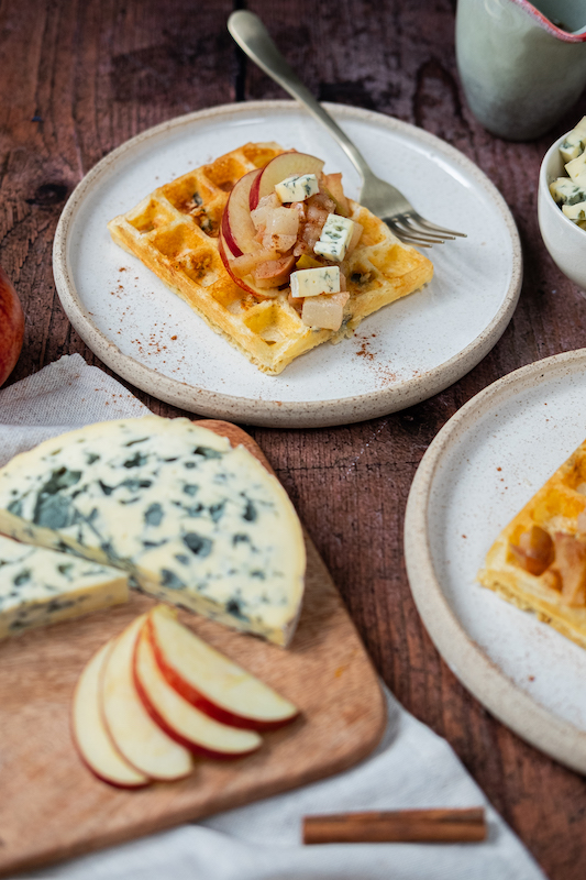 recette de Gaufres de Bruxelles à la Fourme d’Ambert