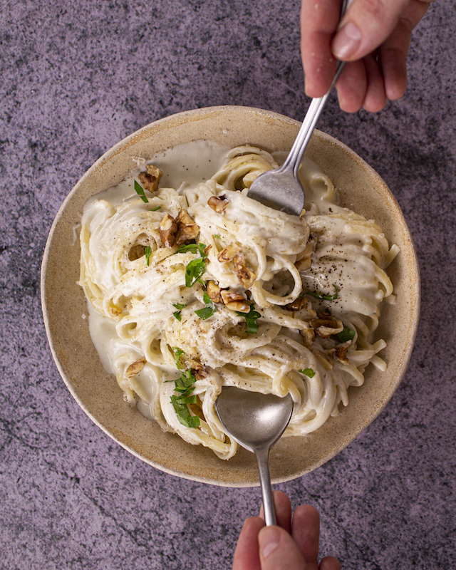 recette de Linguine sauce crémeuse au fromage