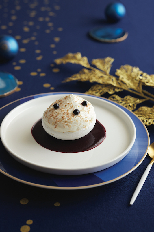 recette de Boule enneigée aux marrons et cassis