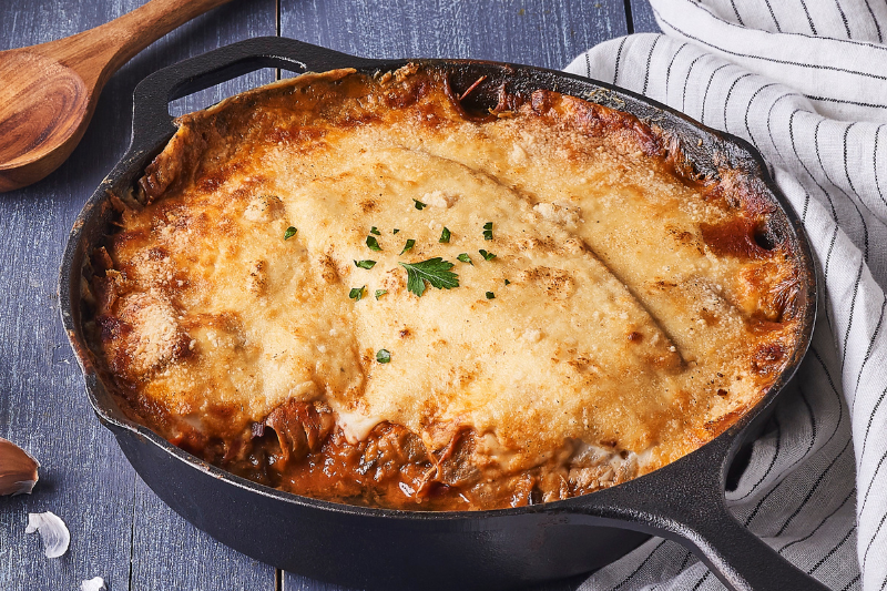 Moussaka aux filets de maquereaux