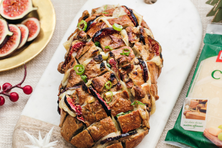 Pain hérisson aux figues et Comté