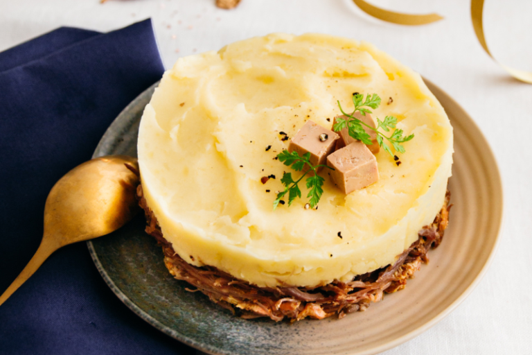 Parmentier de canard au foie gras