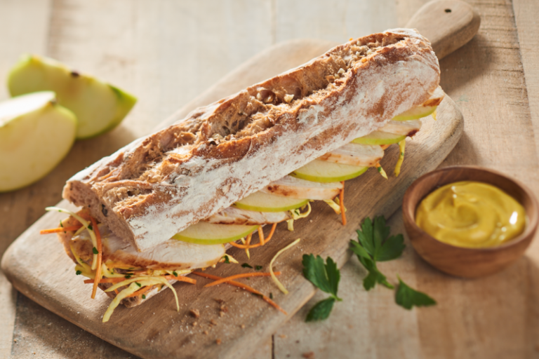 Sandwich volaille pomme curry