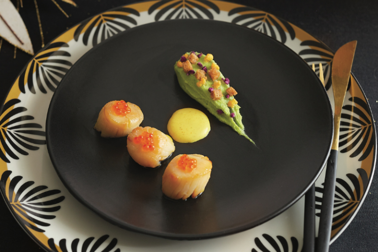 Saint-Jacques au couscous de chou