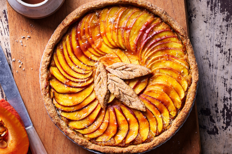 Tarte potimarron aux pommes caramel