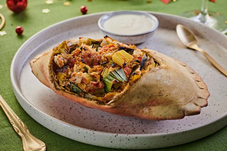 Tourteaux farcis et sauce au vin blanc