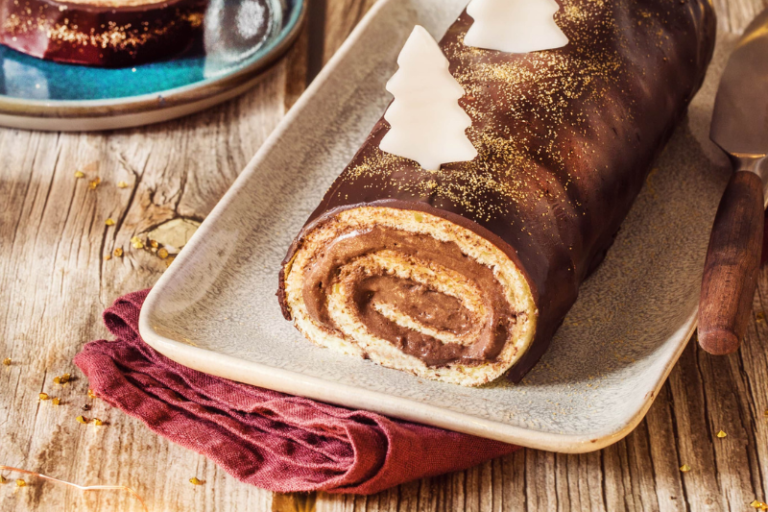 Bûche roulée à la mousse au chocolat