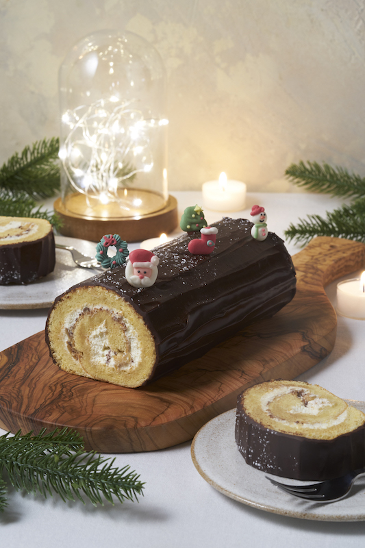 recette de Bûche de Noël chocolat-vanille