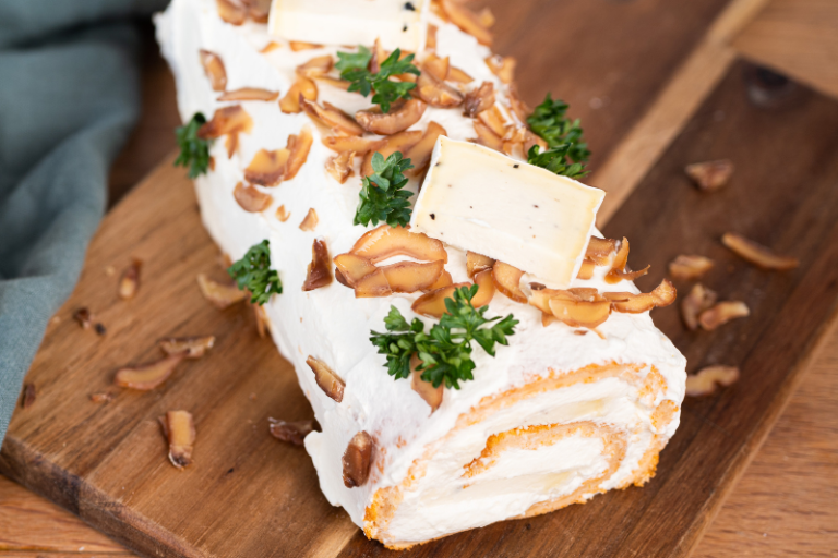 Bûche salée au Pavé d’Affinois