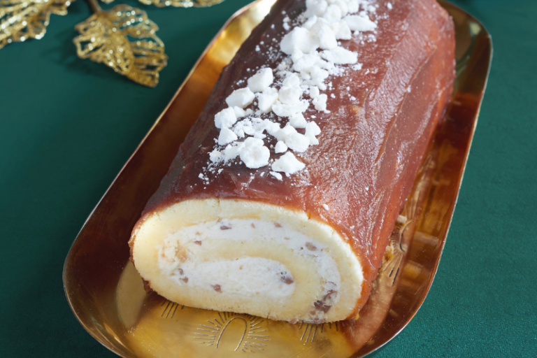 Bûche façon Mont-Blanc