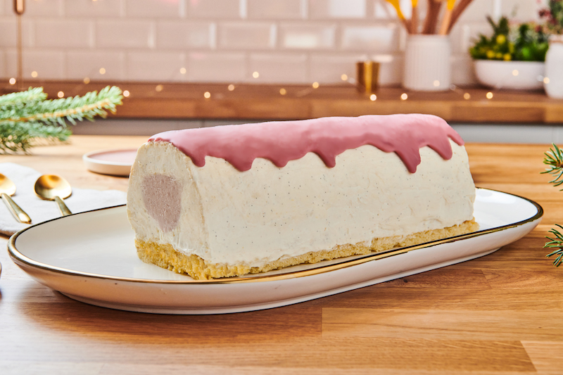 recette de Bûche vanille et chocolat Ruby