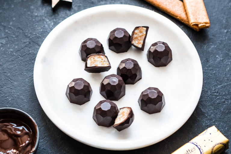 Chocolats de Noël aux Crêpes Dentelle