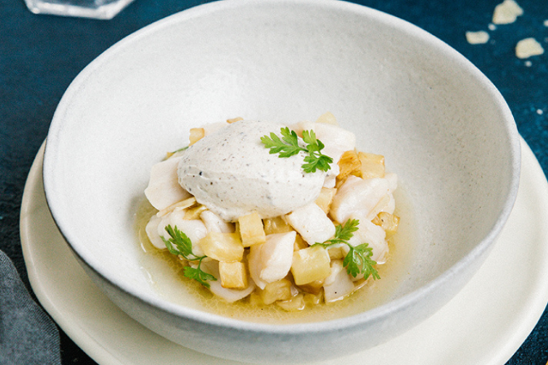 Tartare de Saint-Jacques à la Crème