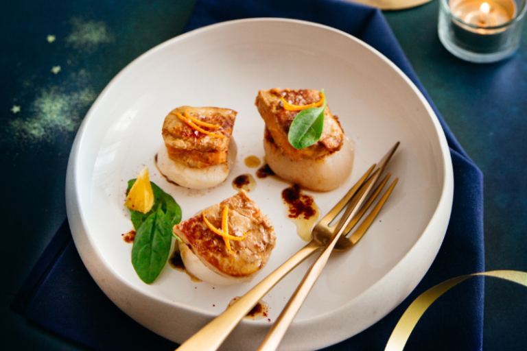 Saint-Jacques au foie gras