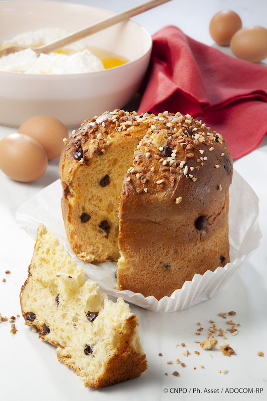 recette de Panettone aux pépites de chocolat