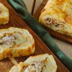 Roulé de pintade aux pommes de terre