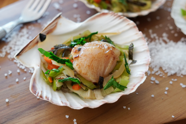 Saint-Jacques aux poireaux de Normandie