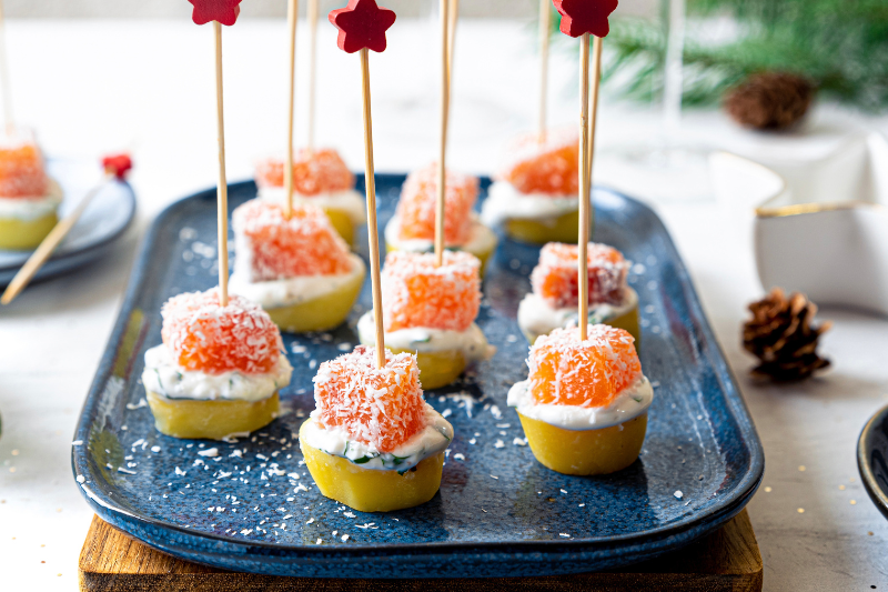 Bouchées de saumon à la noix de coco