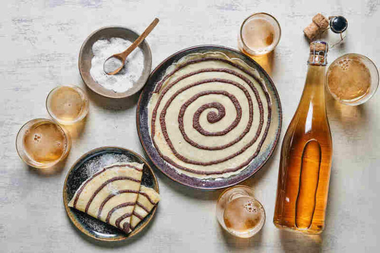 Crêpes tourbillon vanille-chocolat