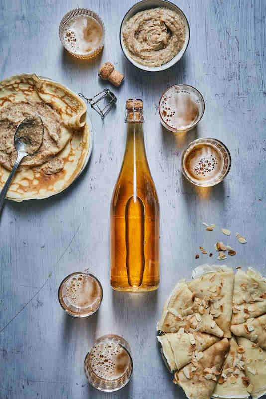 recette de Crêpes à la crème frangipane