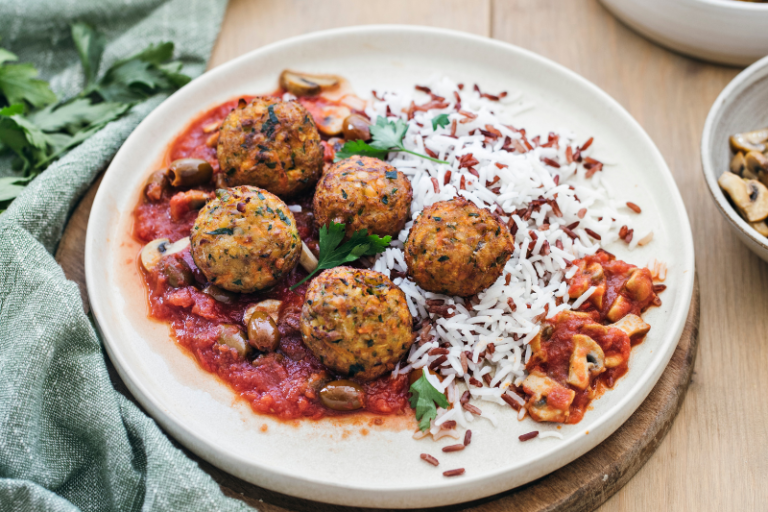 Boulettes de lentilles corail à la tomate