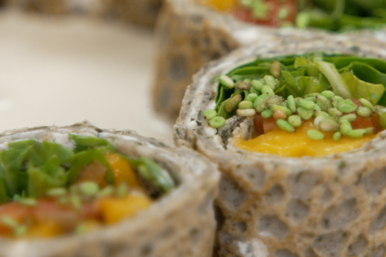 Galettes spring rolls au saumon