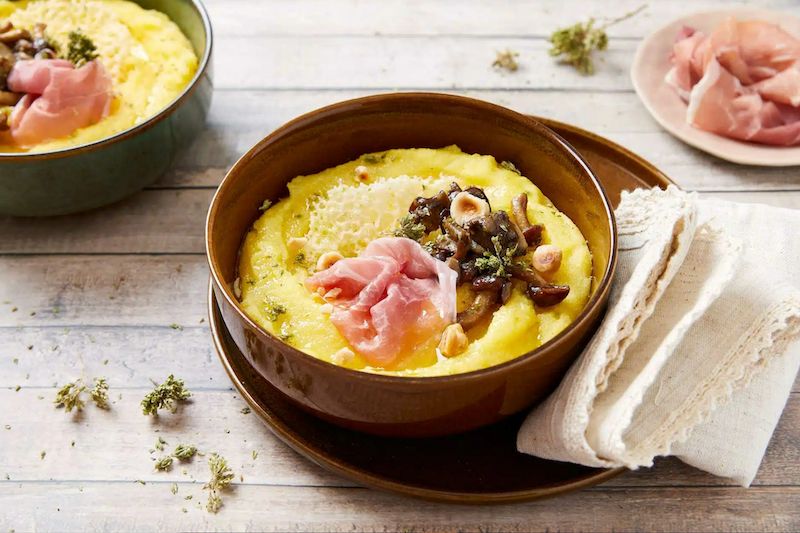 recette de Polenta au Prosciutto San Daniele